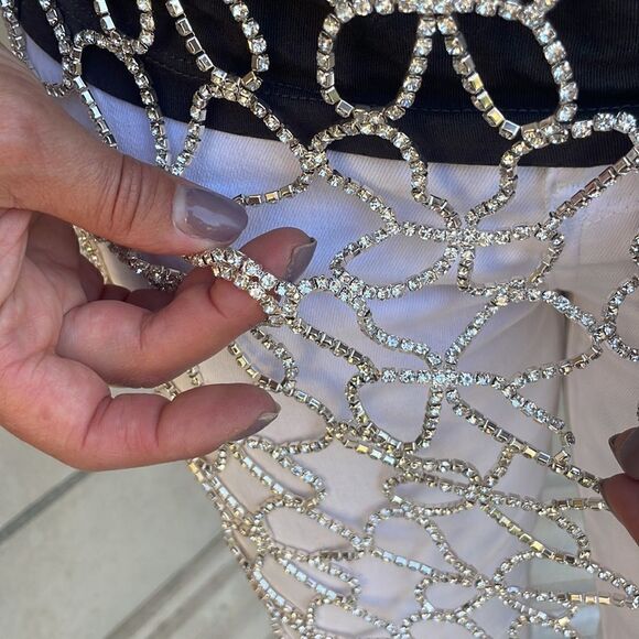 New Anthropologie Rhinestone Tunic Crystal Vest - Picture 11 of 13